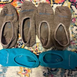 Smartwool No-Show Socks - Brown and Blue